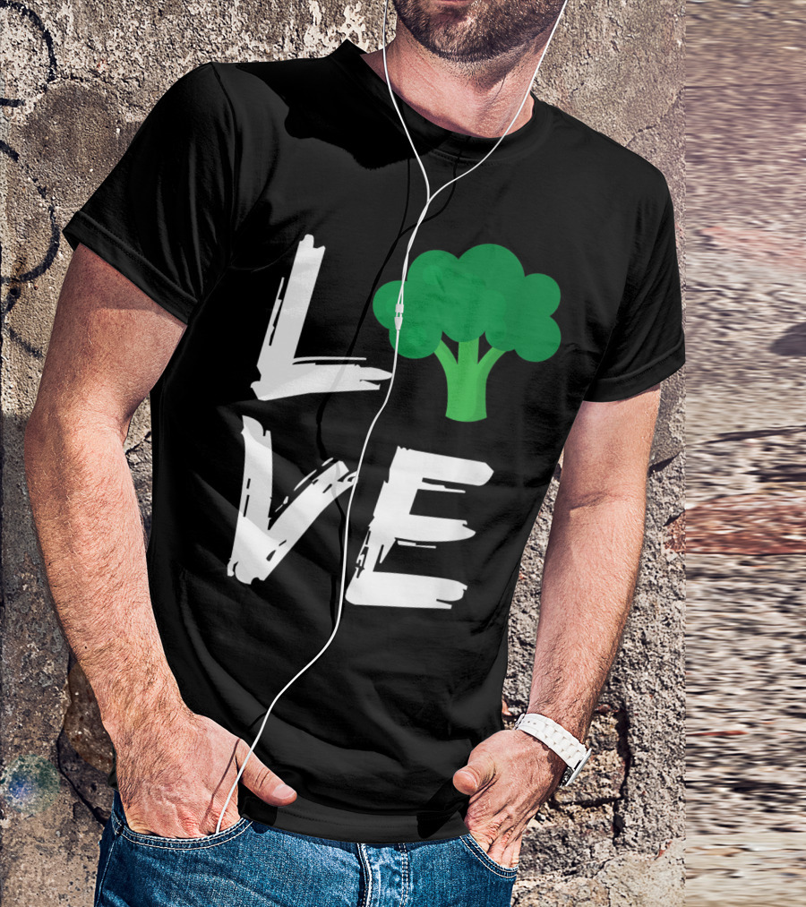 Love Broccoli Vegan Vegetarian Gardeners T-Shirt