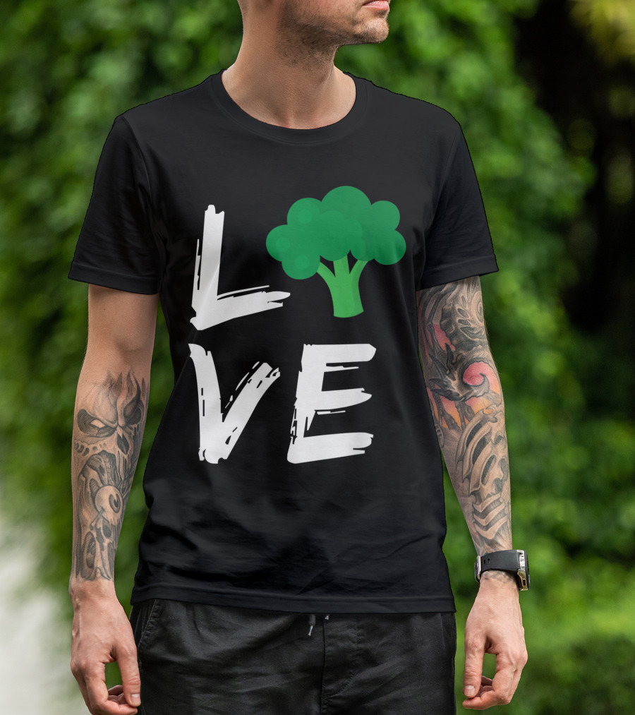 Love Broccoli Vegan Vegetarian Gardeners T-Shirt