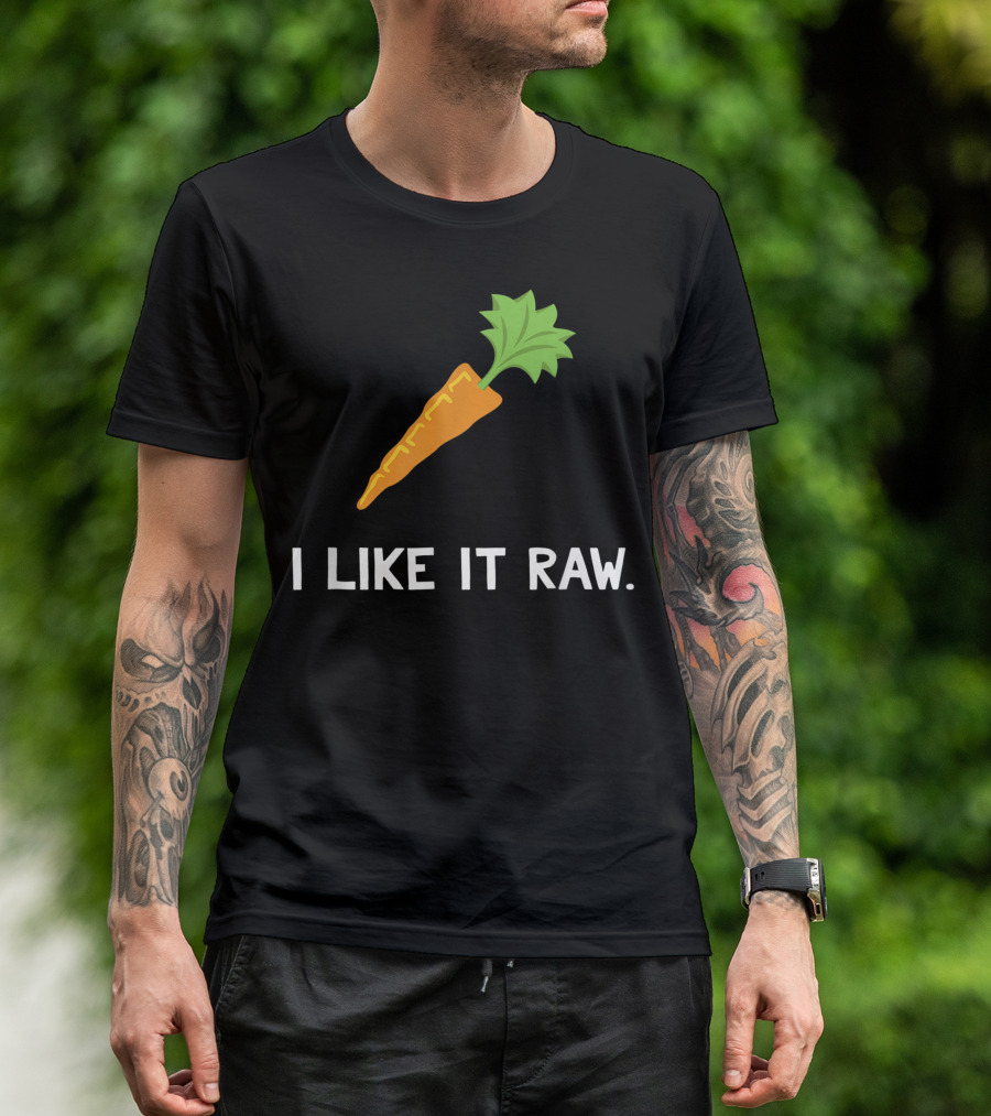 Vegetable I Like It Raw Carrot Vegan I Like It Raw T-Shirt