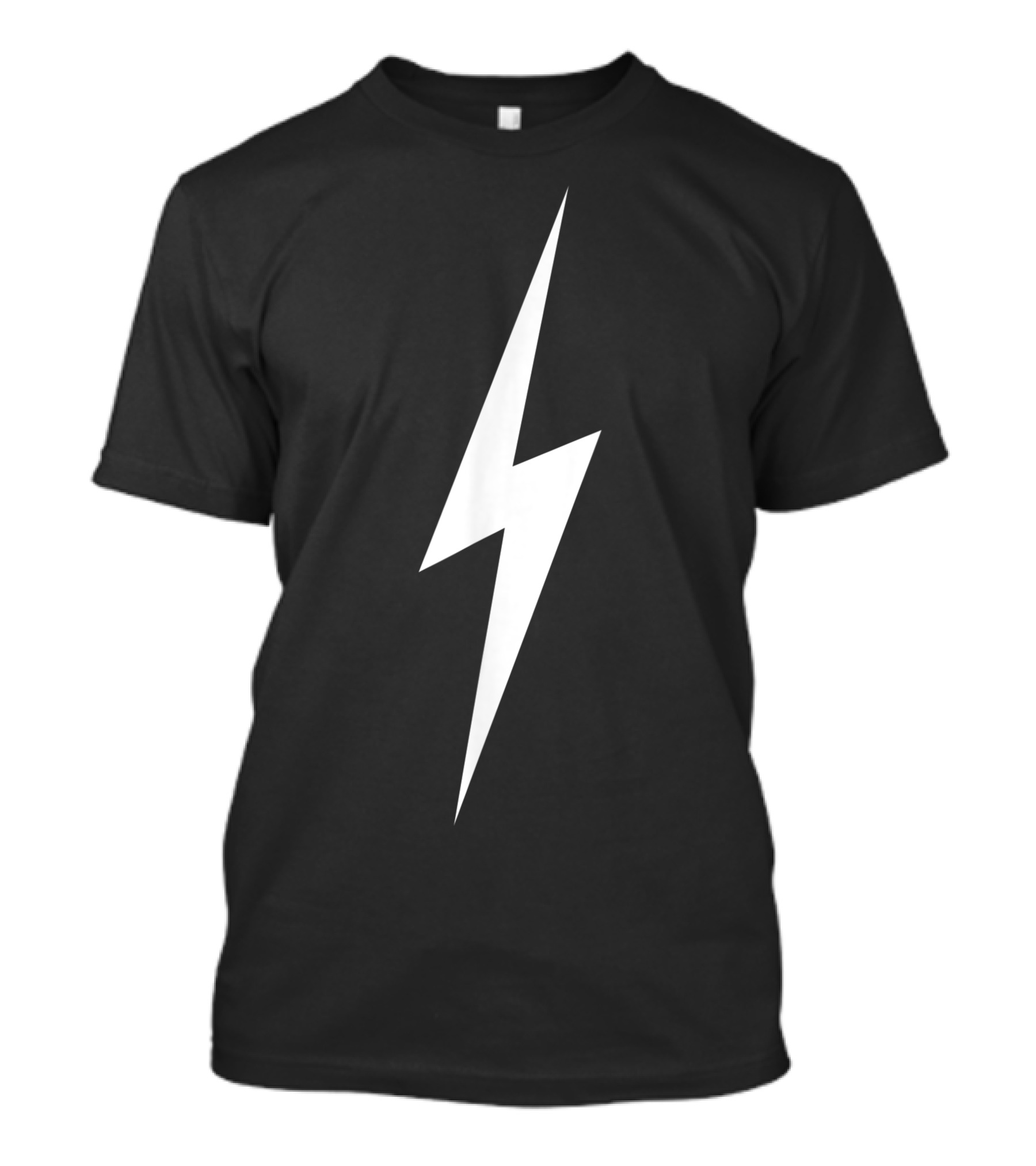 Verdant Virtue White Lightning Bolt Icon T-Shirt