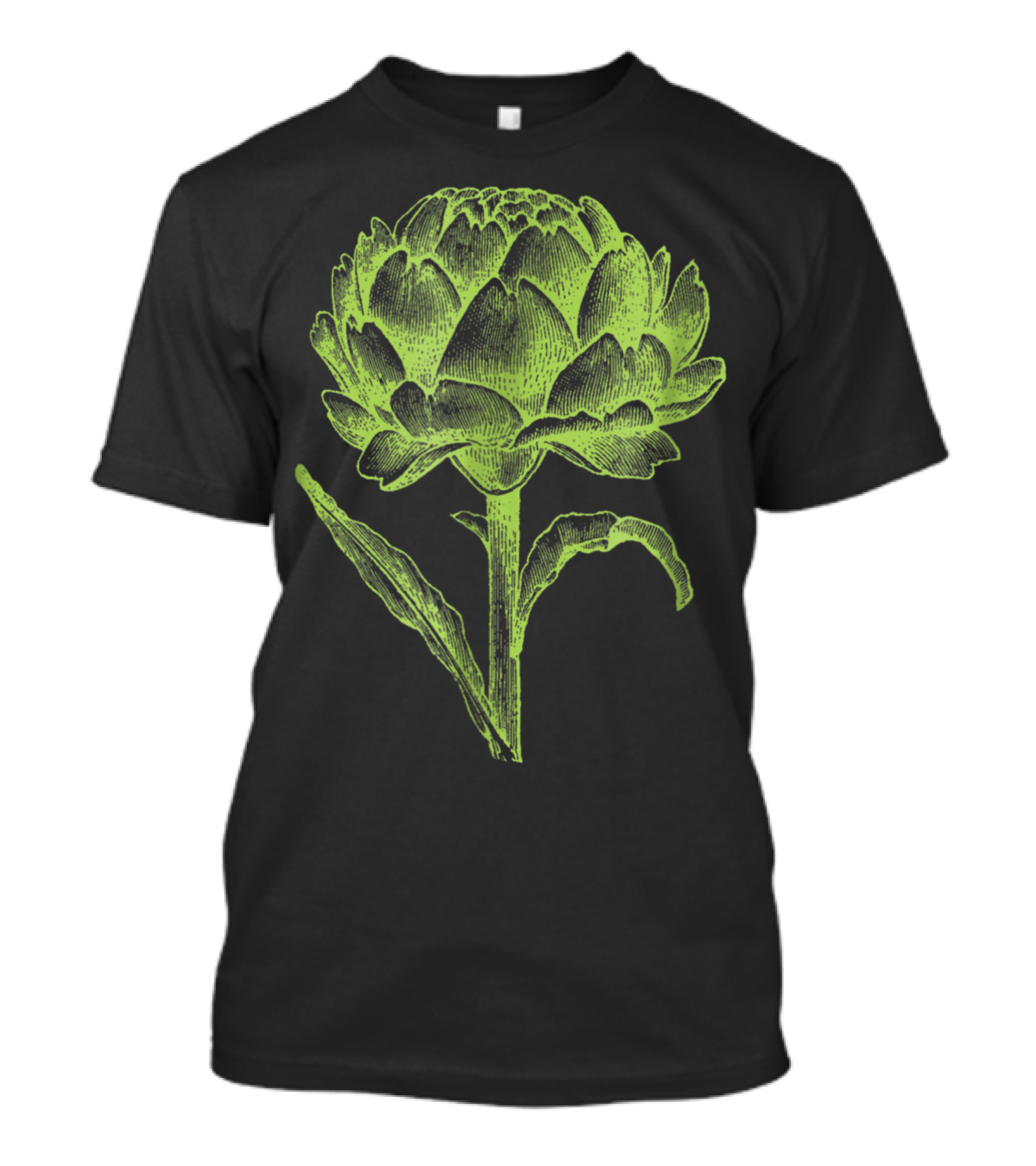Vintage Artichoke Green Botanical T-Shirt