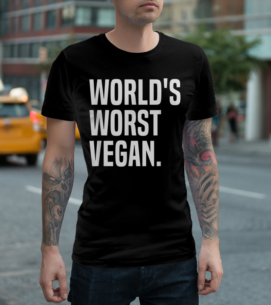 Worlds Worst Vegan Love Meat BBQ Pitmaster T-Shirt