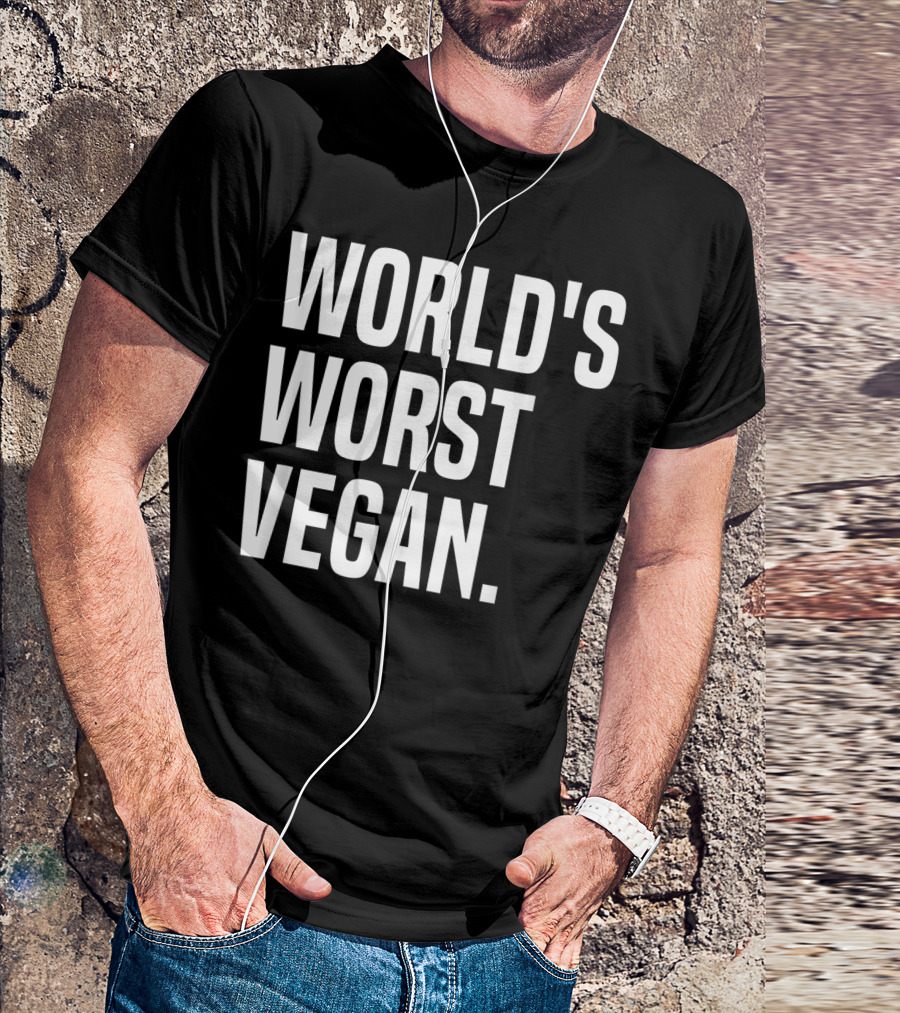 Worlds Worst Vegan Love Meat BBQ Pitmaster T-Shirt