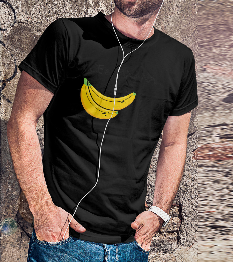 Dolce And Banana Nana Fruit Vegan Veggie Healthy Funny Bananas T-Shirt