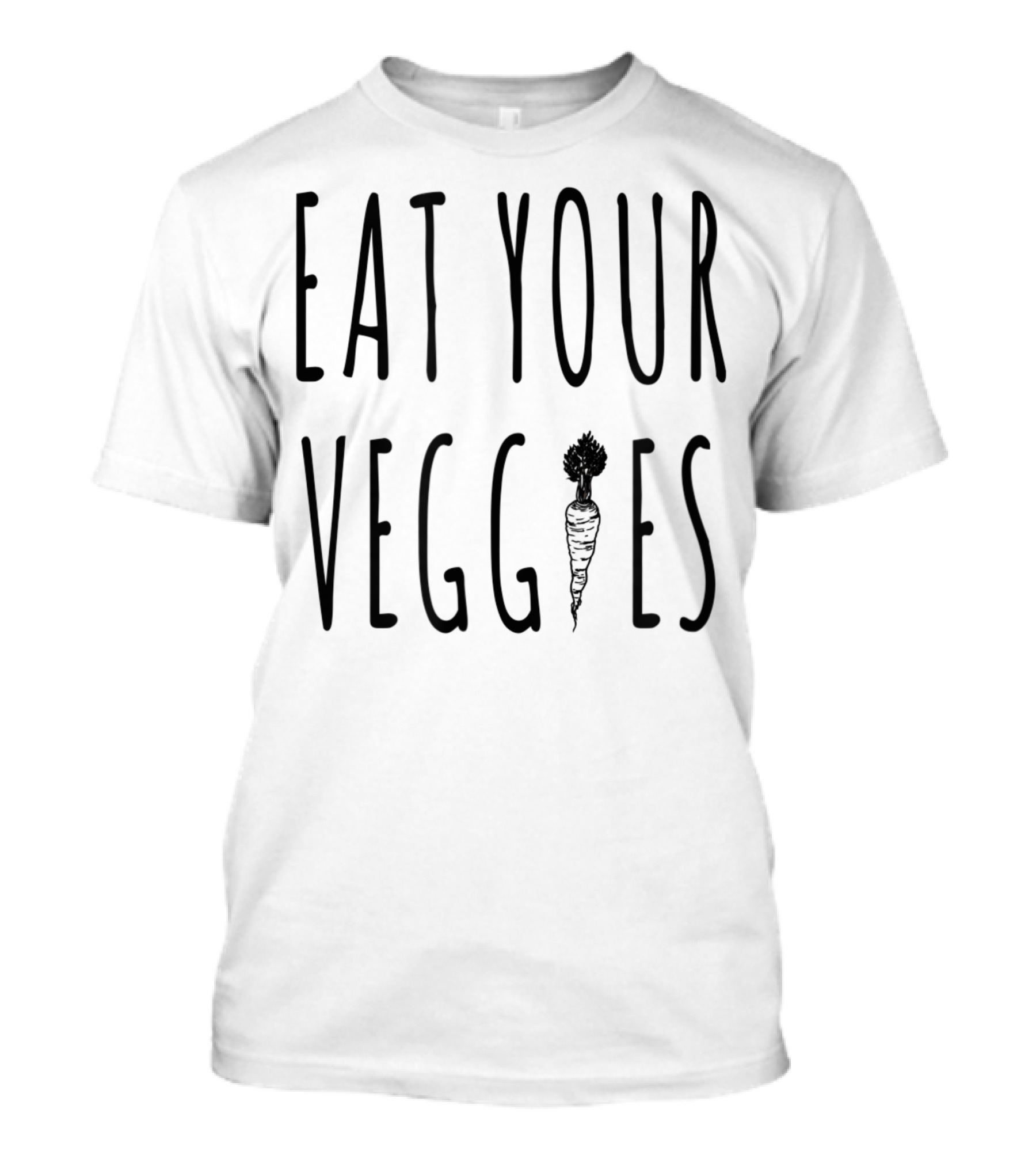Eat Your Veggies Carrot Vegan Vegetarian T-Shirt
