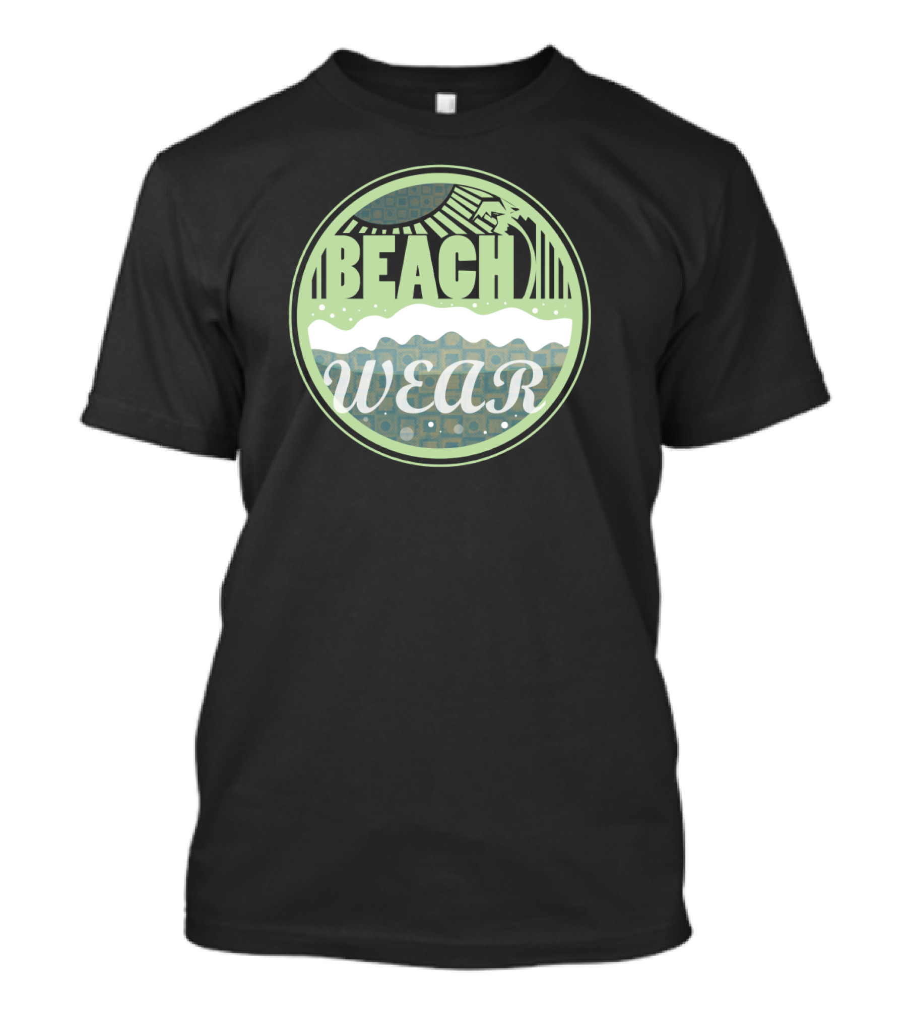 Beach Wave Surf Circle Wear T-Shirt