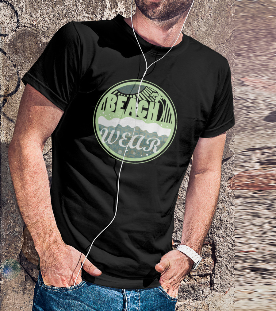 Beach Wave Surf Circle Wear T-Shirt