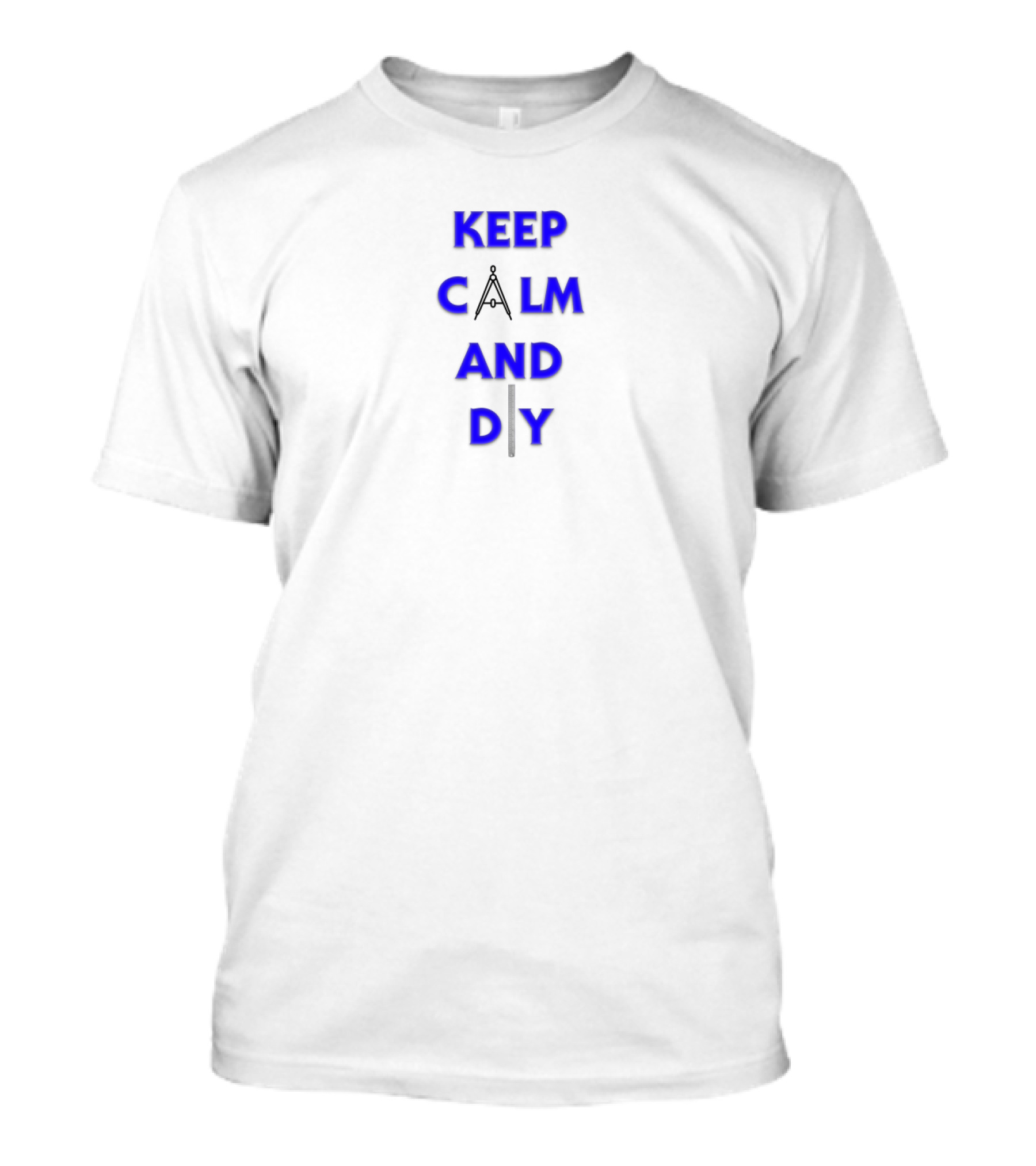 KEEP CALM AND DIY Compass Symbol Graphite Pencil T-Shirt