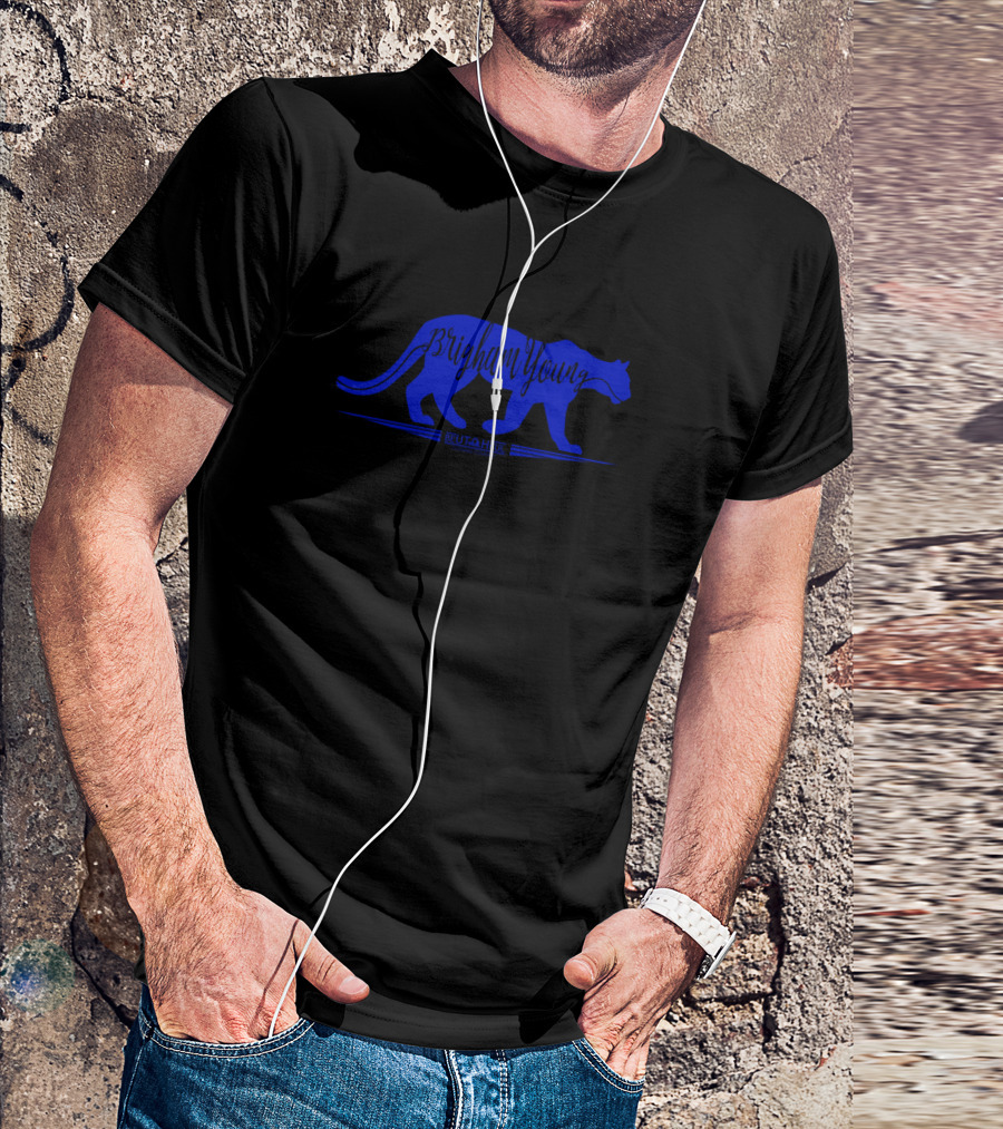 Brigham Young Cougar Blue Utah Hit T-Shirt