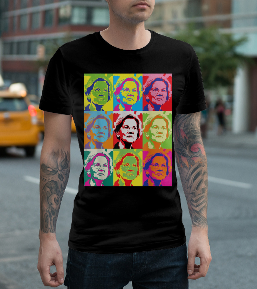 Elizabeth Warren Pop Art Superstar T-Shirt