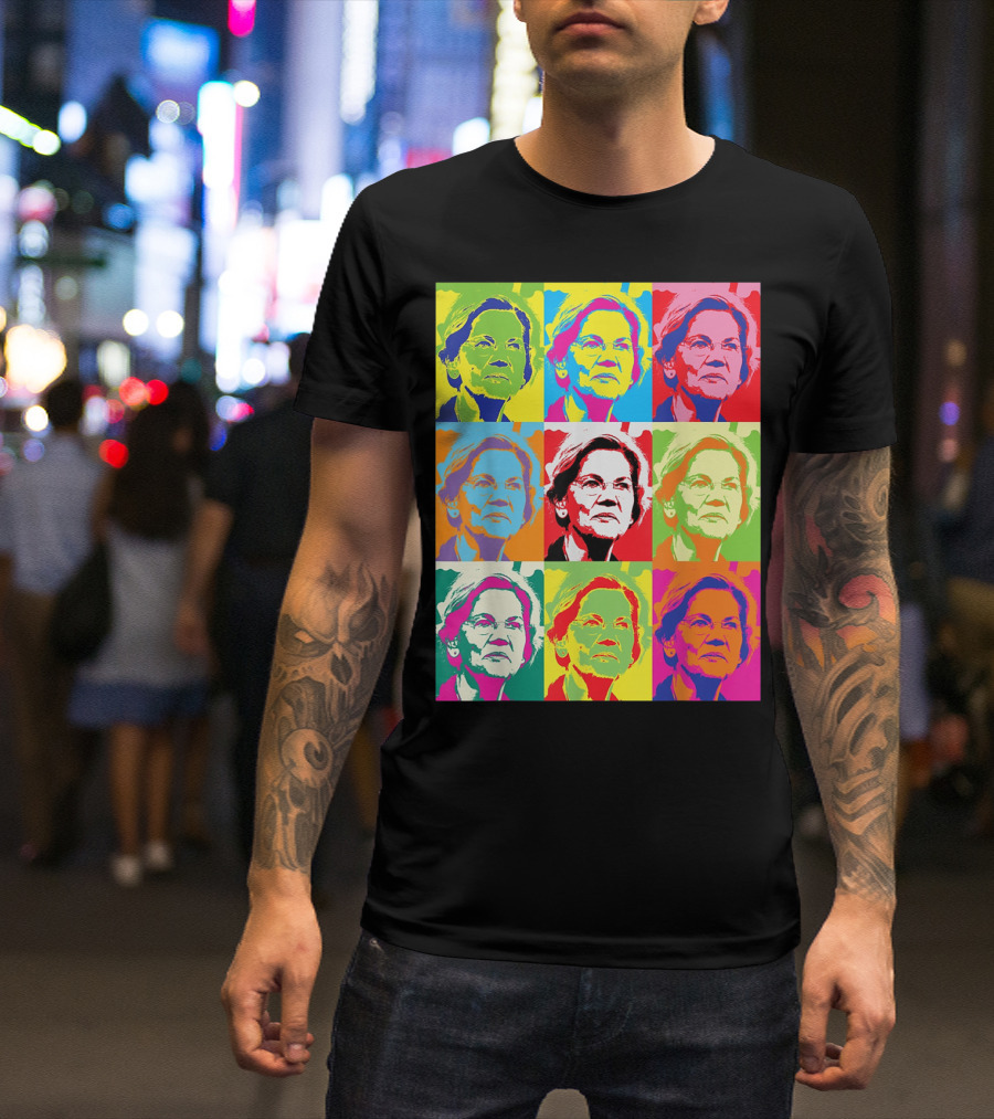 Elizabeth Warren Pop Art Superstar T-Shirt