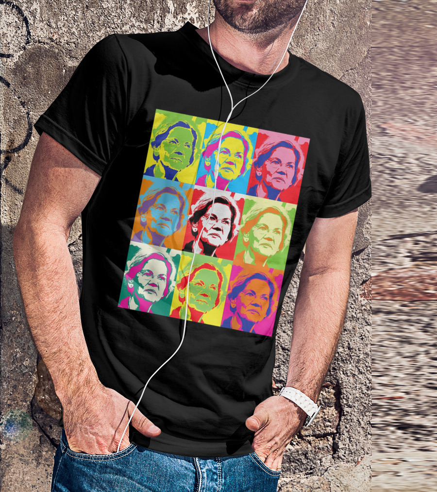 Elizabeth Warren Pop Art Superstar T-Shirt