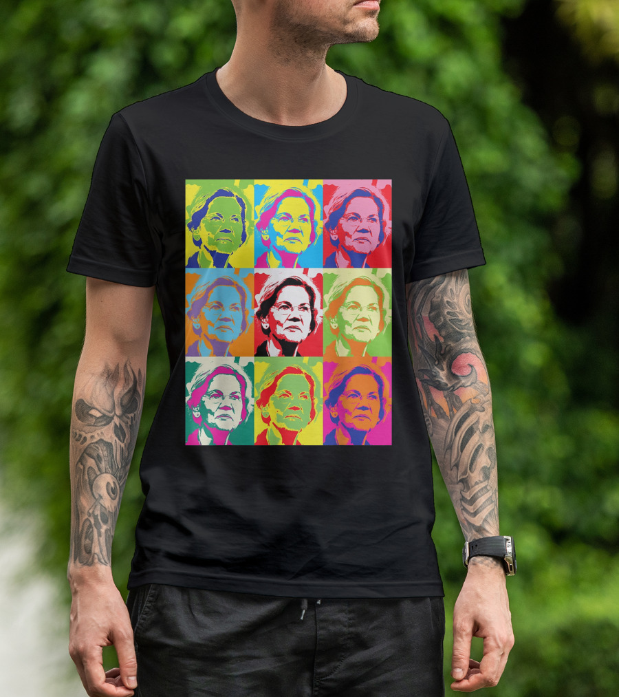 Elizabeth Warren Pop Art Superstar T-Shirt