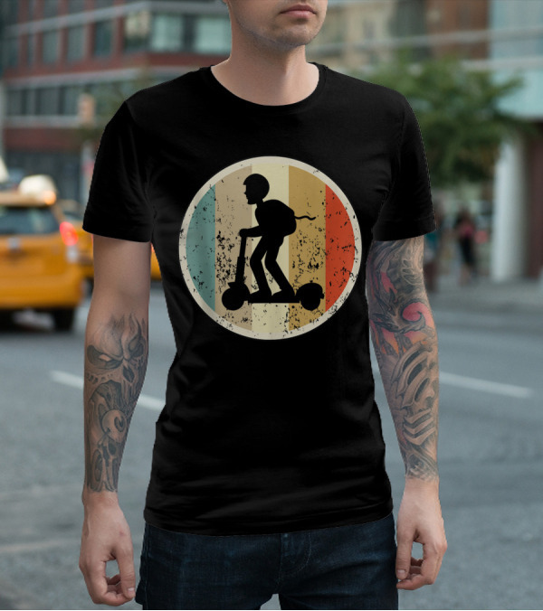 Escooter Electric Scooter Driver Vintage Retro T-Shirt