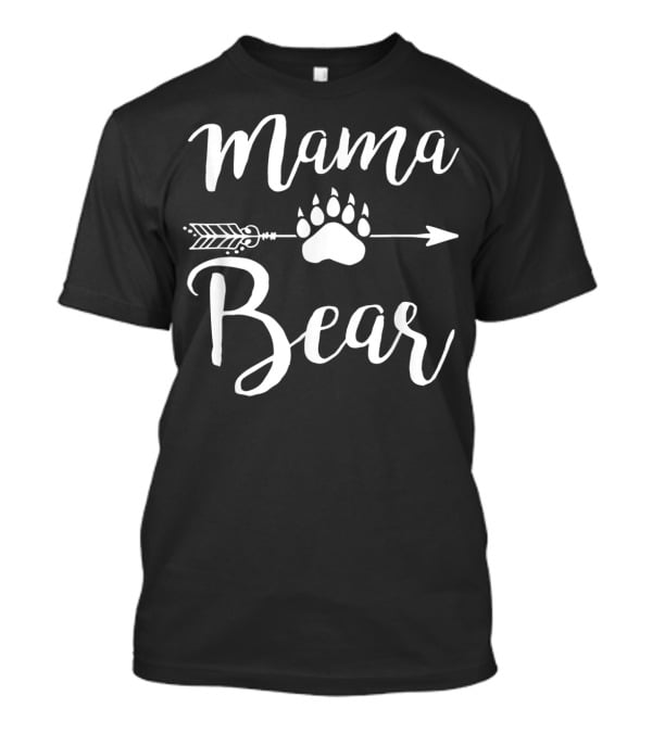 Mama Bear Arrow Paw Print Family T-Shirt