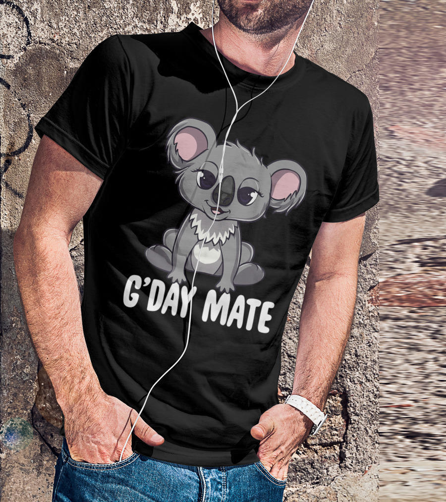 G'Day Mate Cute Kawaii Koala Australia T-Shirt