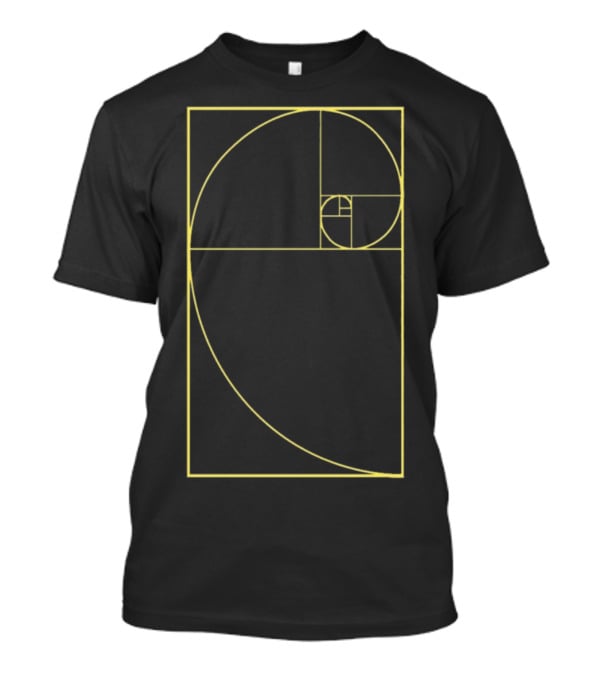 Golden Ratio Fibonacci Spiral Diagram T-Shirt