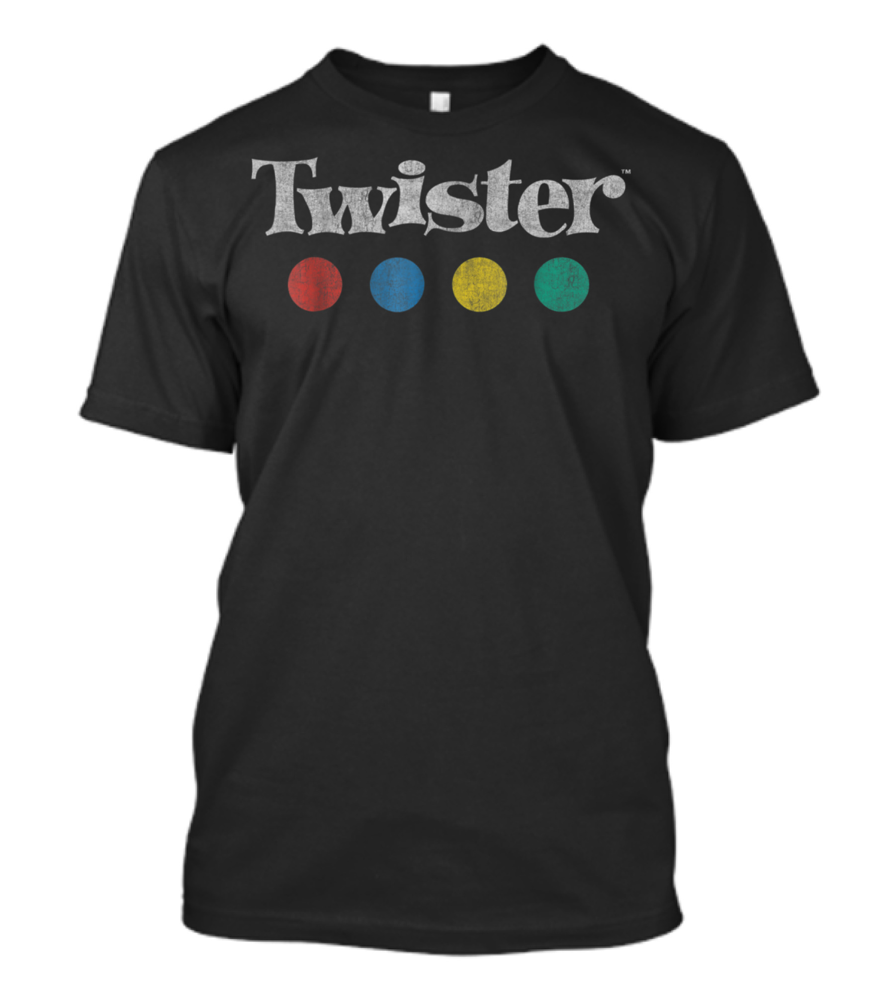 Twister Game Logo Red Blue Yellow Green Dots By Hasbro T-Shirt