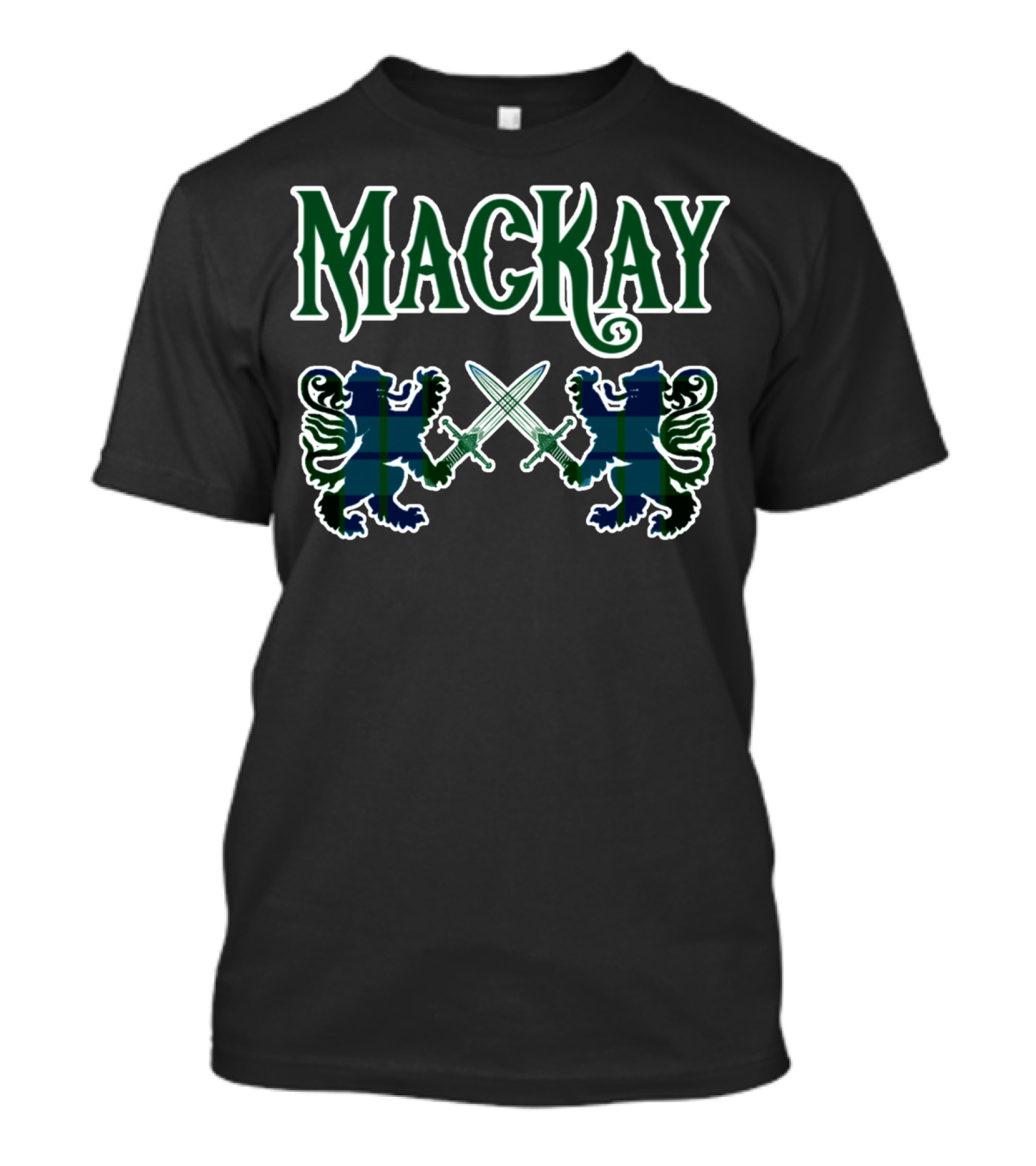 Mackay Clan Lion Crest Tartan Family Name T-Shirt
