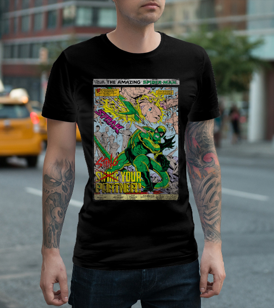 Stan Lee Presents The Amazing Spider-Man Scorpion Sting Your Partner Comic T-Shirt