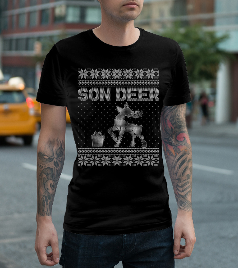 Son Deer Matching Family Christmas T-Shirt