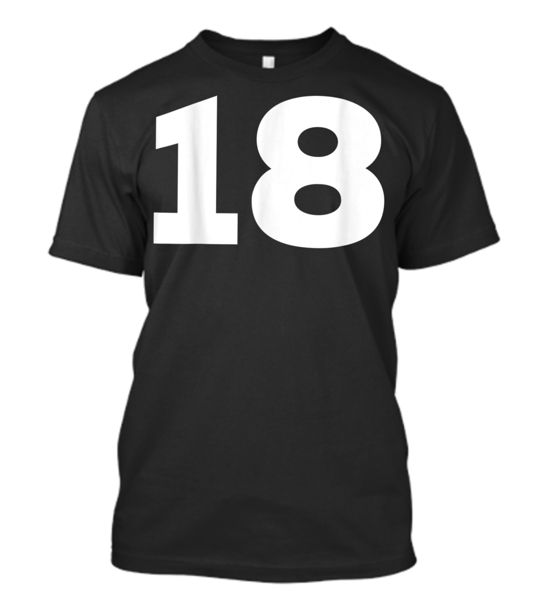 Number 18 Sport Team Fan Jersey Style Group T-Shirt