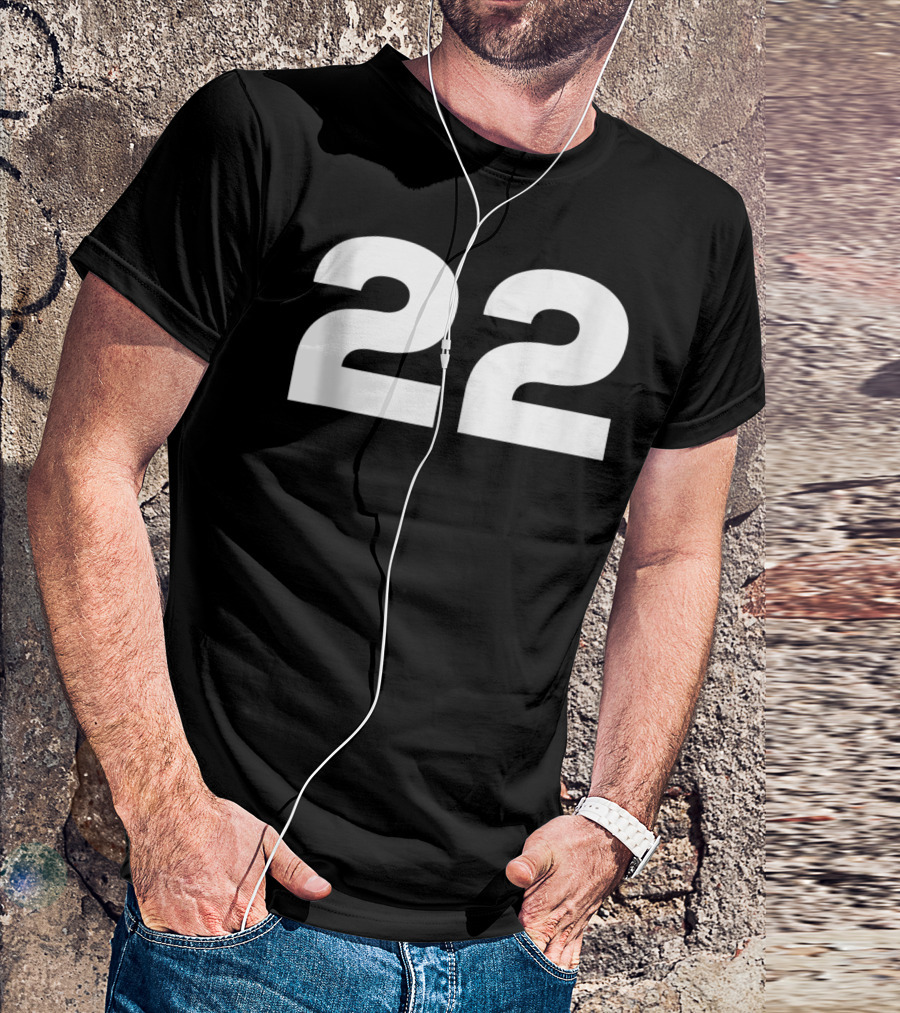 22 Fan Number Sports Jersey Style Team Group T-Shirt