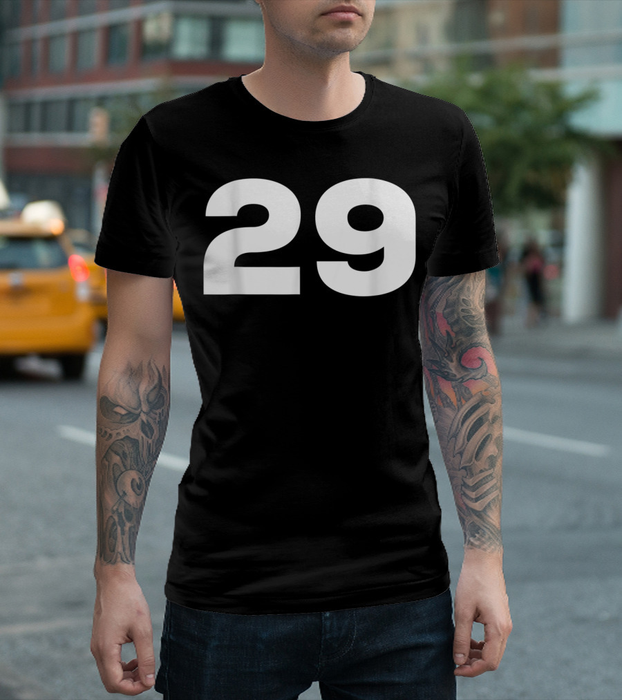29 Number Jersey Style Sport Team Group Fan T-Shirt