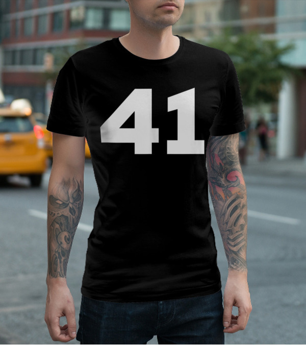 Number 41 Jersey Style Sport Team T-Shirt