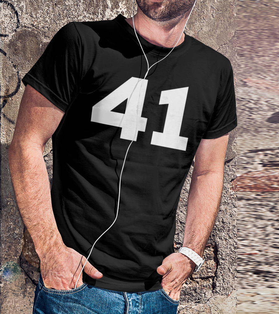 Number 41 Jersey Style Sport Team T-Shirt