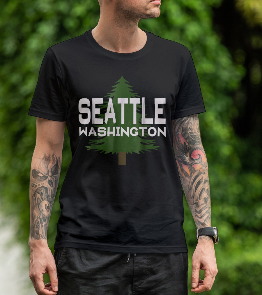 Seattle Washington Evergreen Tree Classic Wa T-Shirt