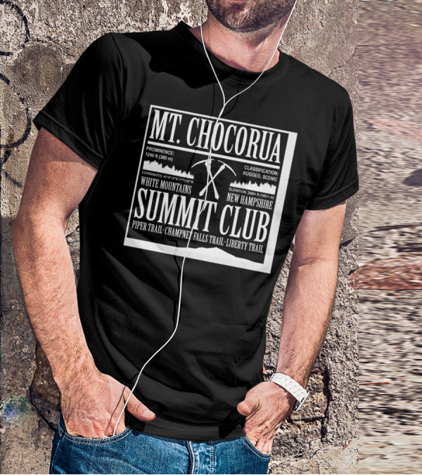 Mt Chocorua White Mountains New Hampshire Summit Club Piper Trail Champney Falls Trail Liberty Trail Rugged Scenic T-Shirt