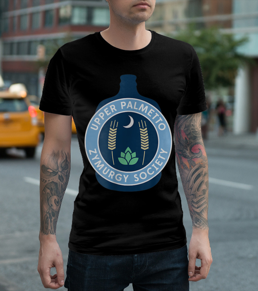 Upper Palmetto Zymurgy Society Moon Wheat Homebrew Club T-Shirt