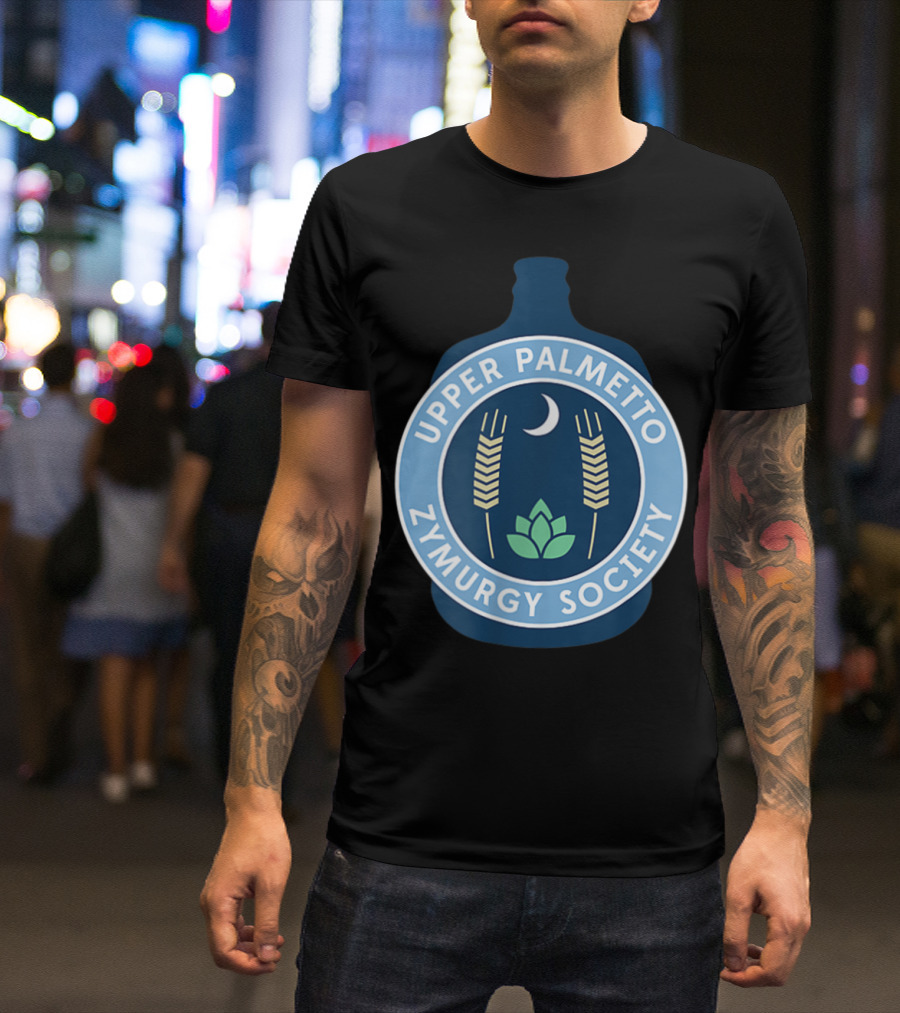 Upper Palmetto Zymurgy Society Moon Wheat Homebrew Club T-Shirt
