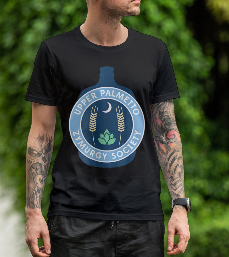 Upper Palmetto Zymurgy Society Moon Wheat Homebrew Club T-Shirt
