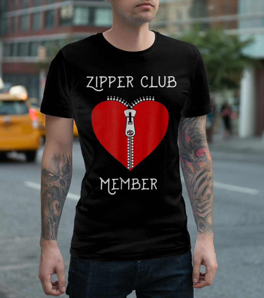 Zipper Club Member Heart Surgery Zipper T-Shirt