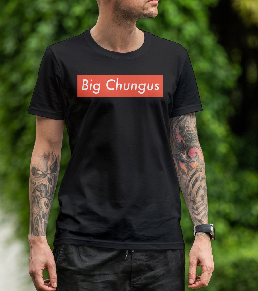 Big Chungus Meme Red Box T-Shirt