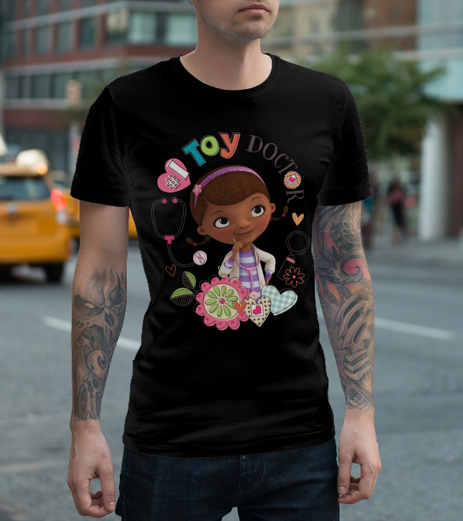Disney Doc McStuffins Toy Doctor Dottie Hearts and Flowers T-Shirt