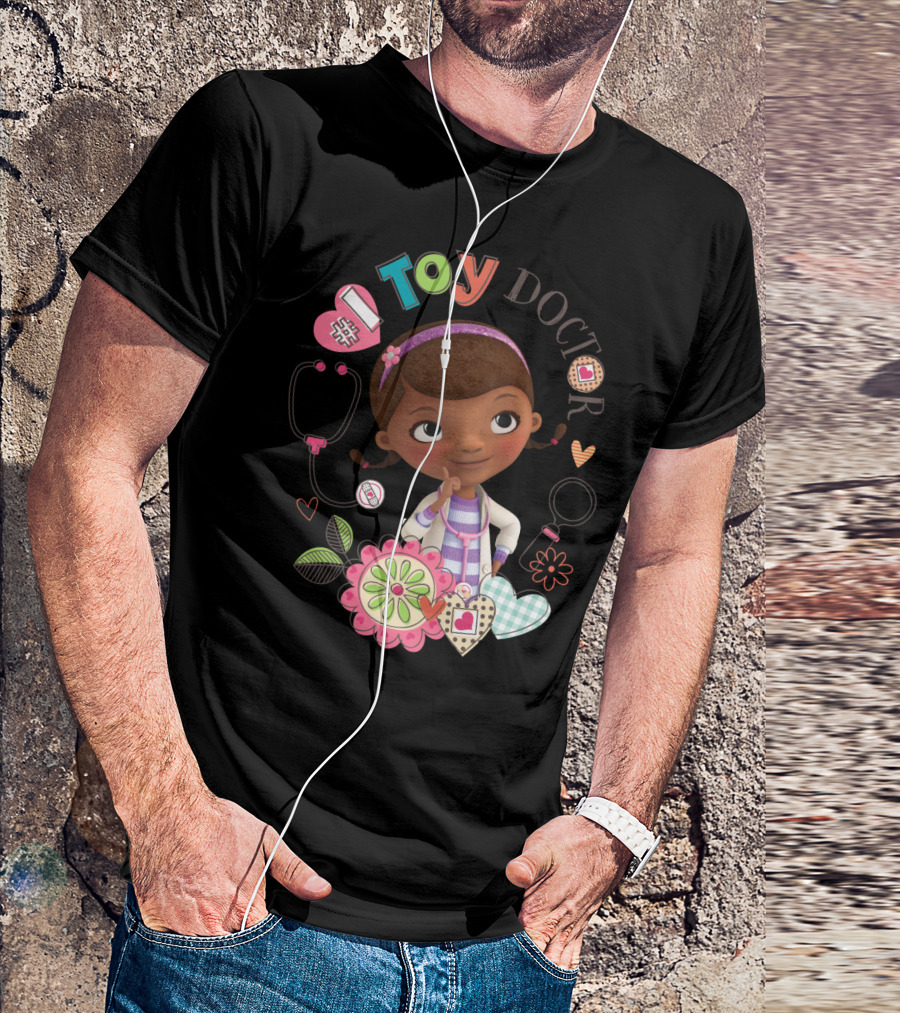 Disney Doc McStuffins Toy Doctor Dottie Hearts And Flowers T-Shirt