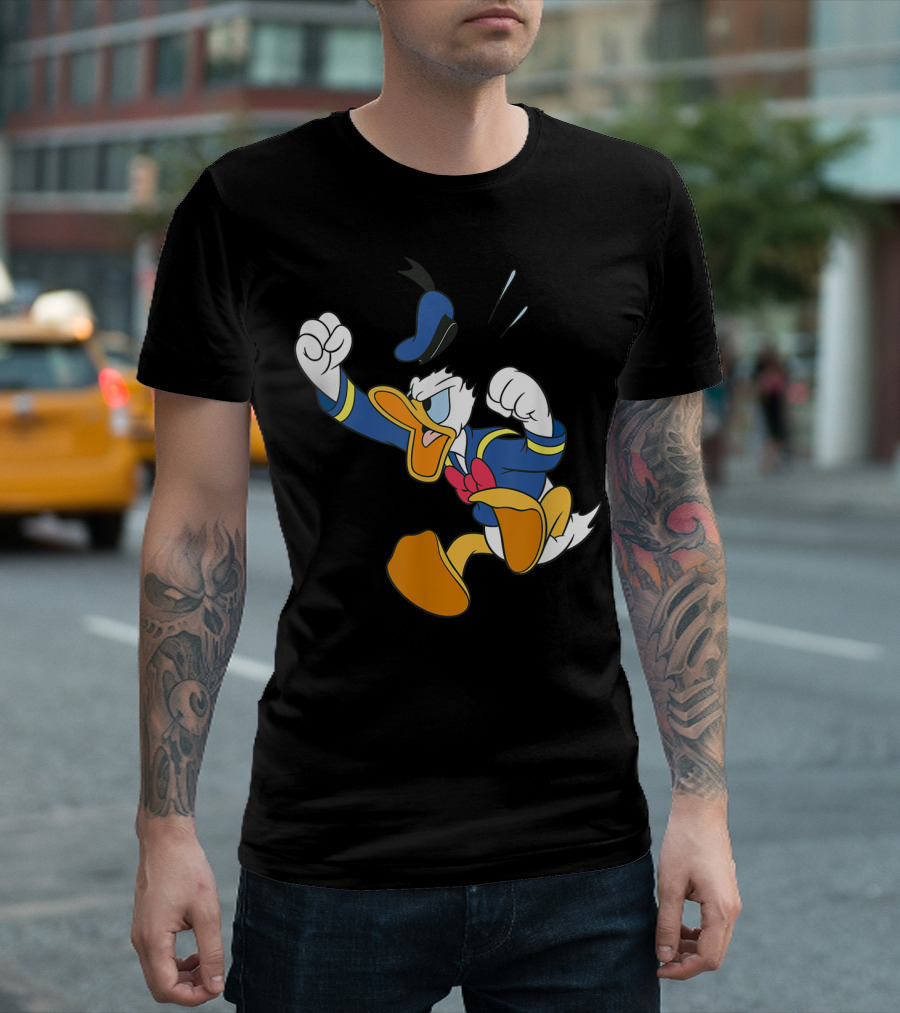 Disney Donald Duck Fit Of Anger Classic Character Pose T-Shirt