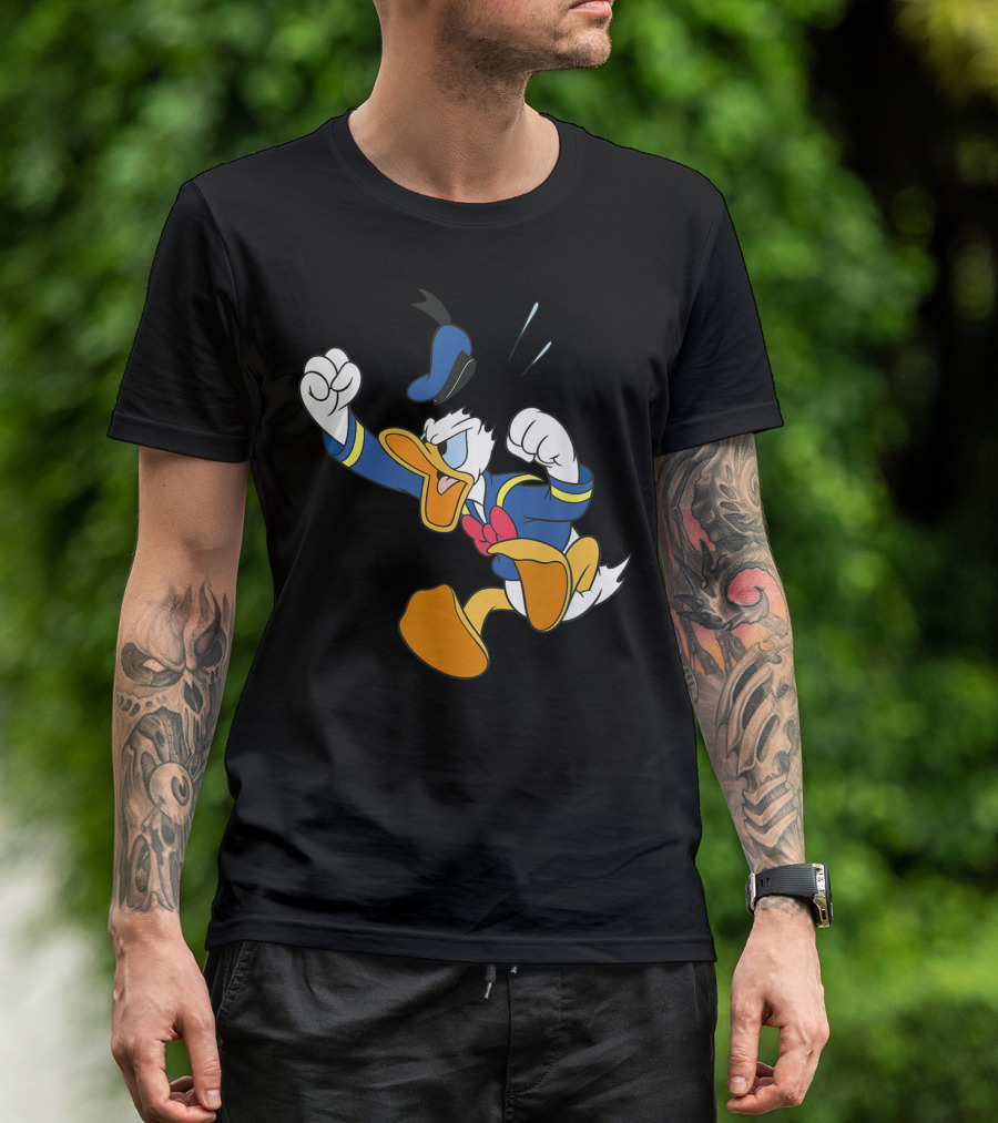 Disney Donald Duck Fit Of Anger Classic Character Pose T-Shirt