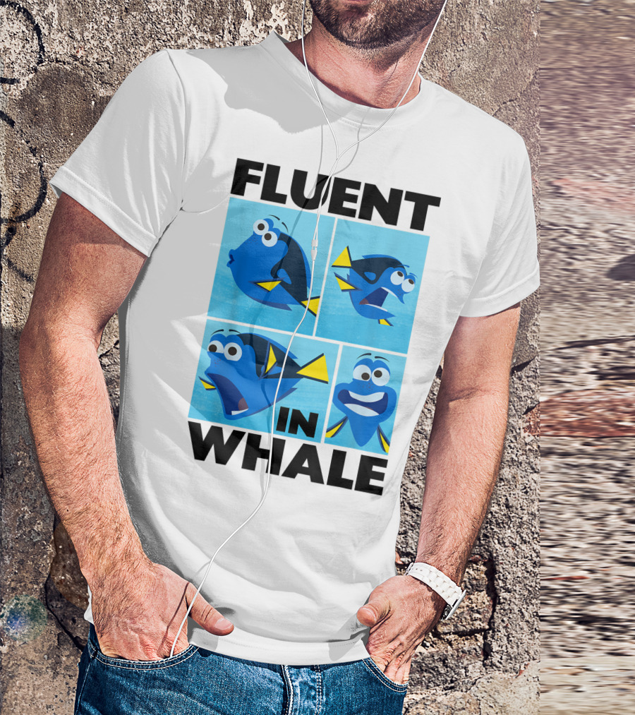 Disney Finding Dory Fluent In Whale Dory Expressions T-Shirt