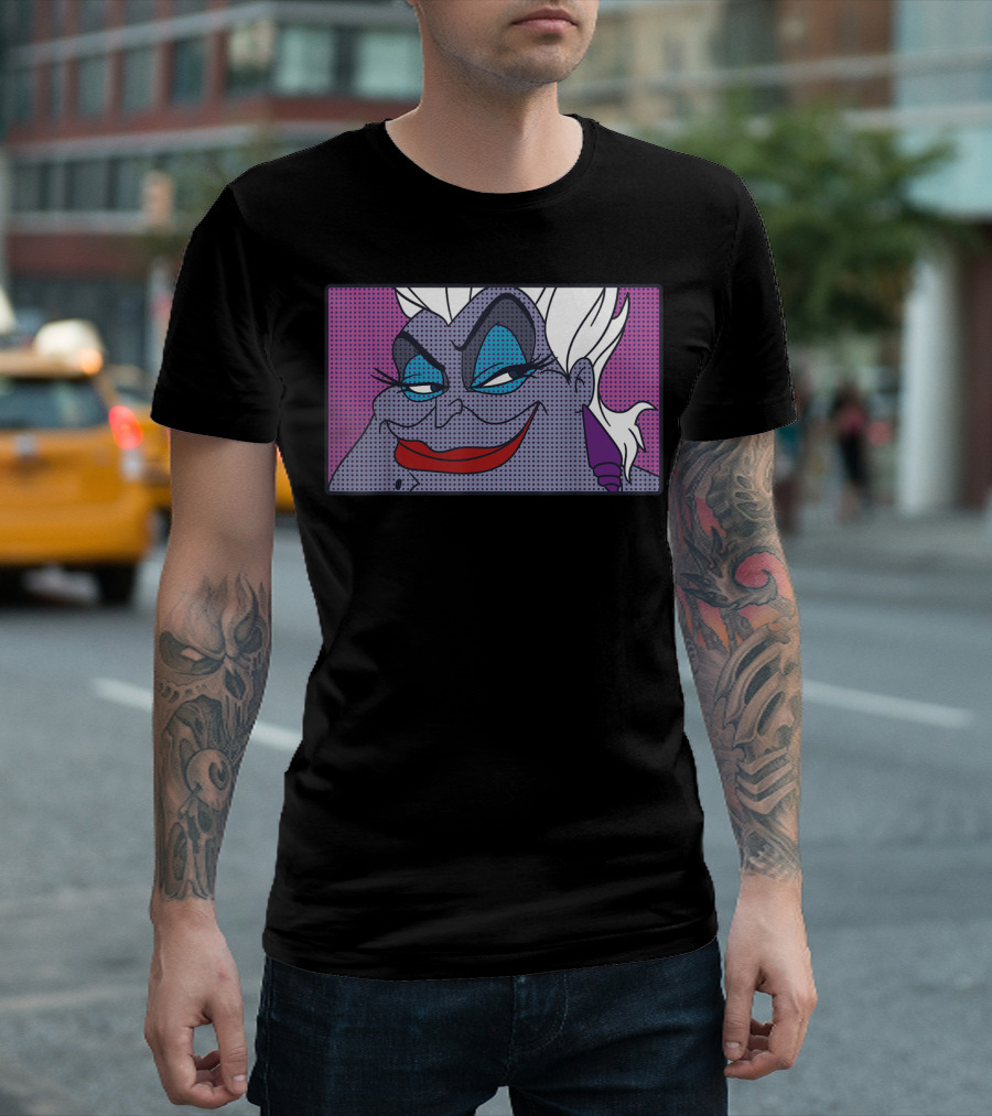 Disney Little Mermaid Ursula Pop Art Comic T-Shirt