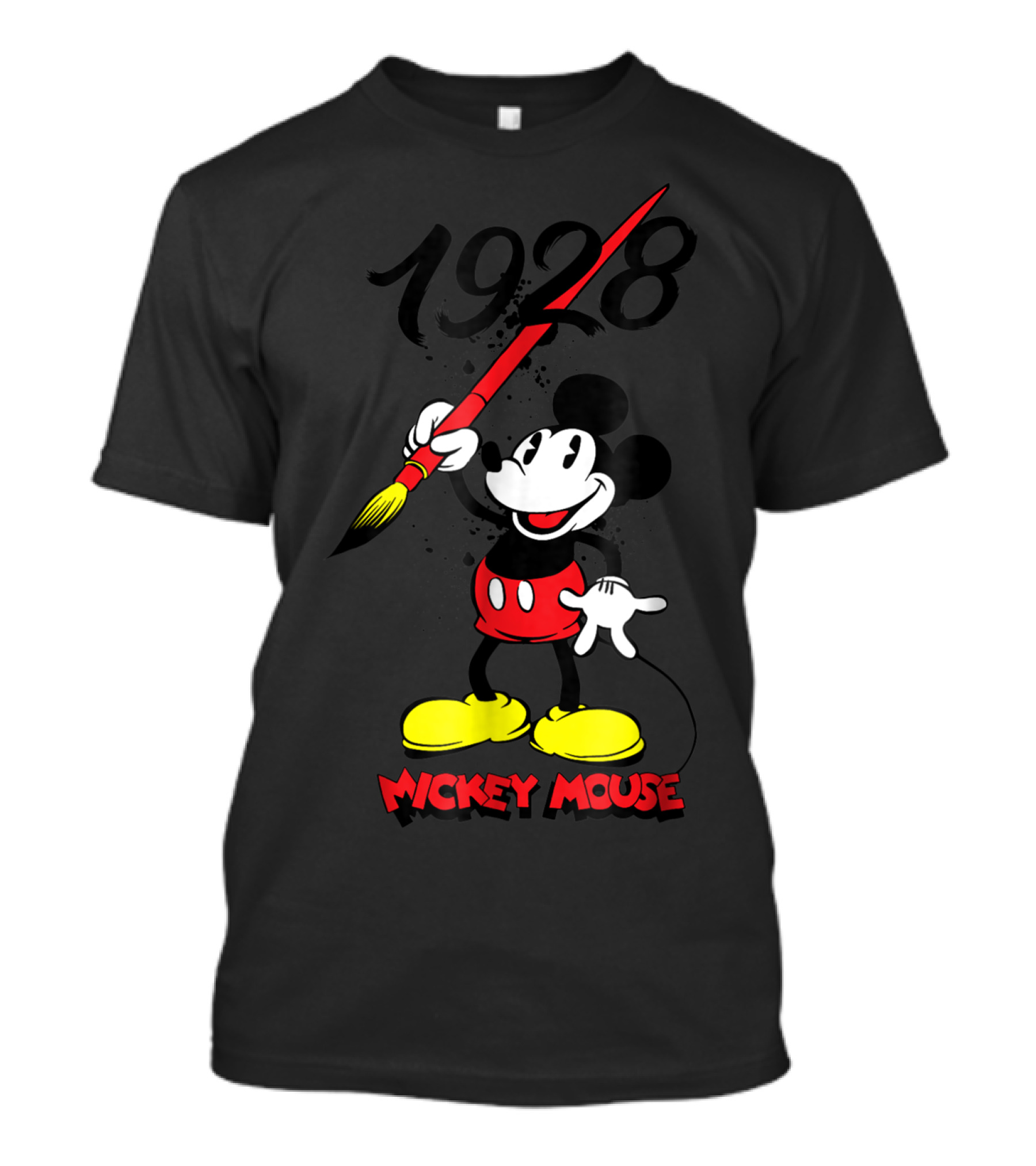 Mickey Mouse 1928 90th Anniversary Painting T-Shirt