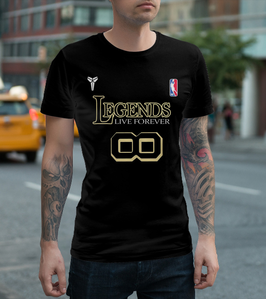 BRYANT LEGENDS LIVE FOREVER NBA 8 T-Shirt