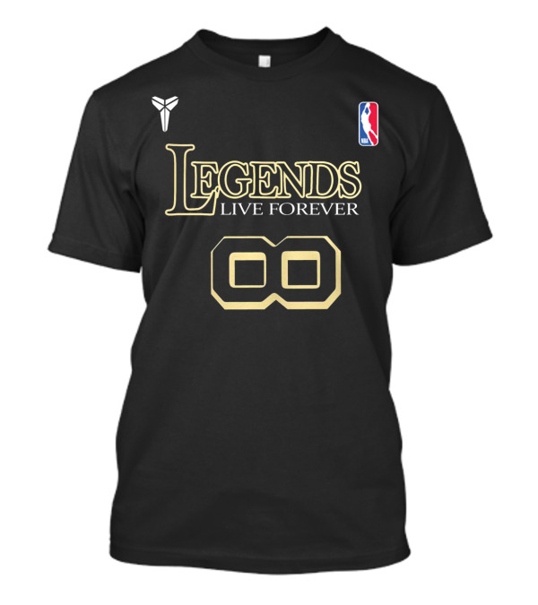 Kobe Legends Live Forever 8 NBA Kobe Bryant T-Shirt