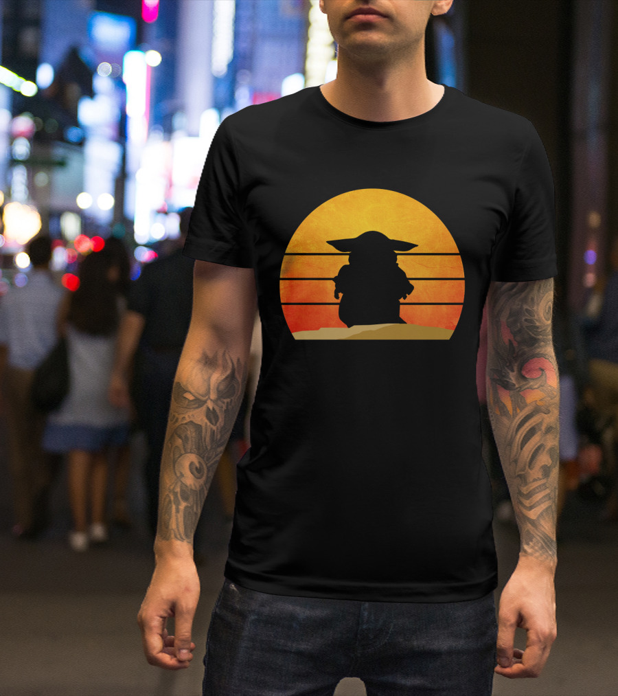 Baby Hunter Sunset Silhouette With Iconic Ears T-Shirt