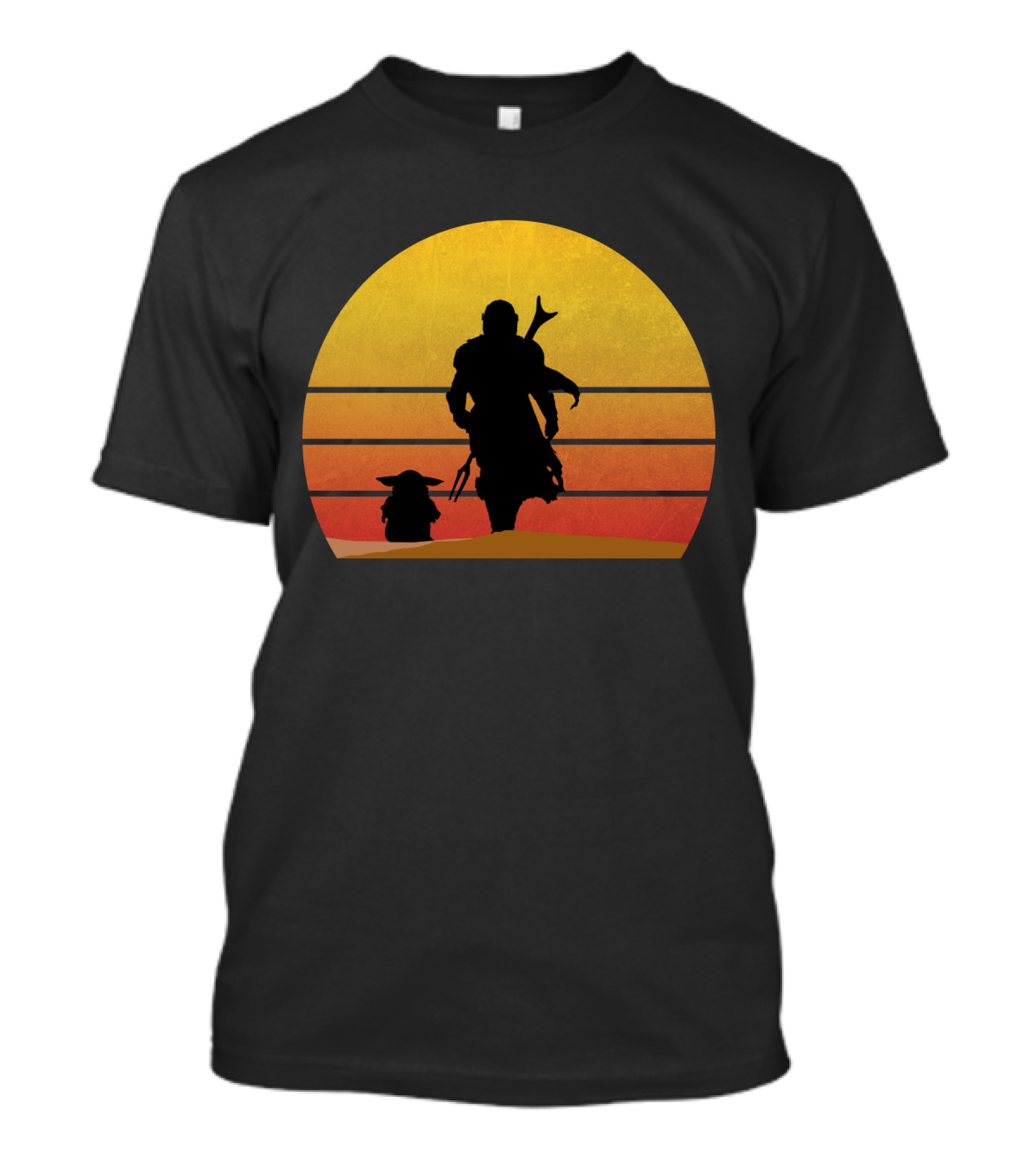 The Mandalorian And Grogu Sunset T-Shirt