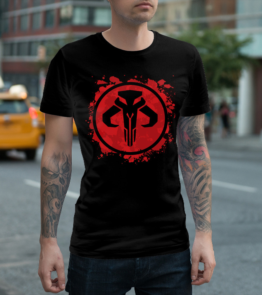 Mythosaur Skull Symbol Star Wars Mandalorian T-Shirt