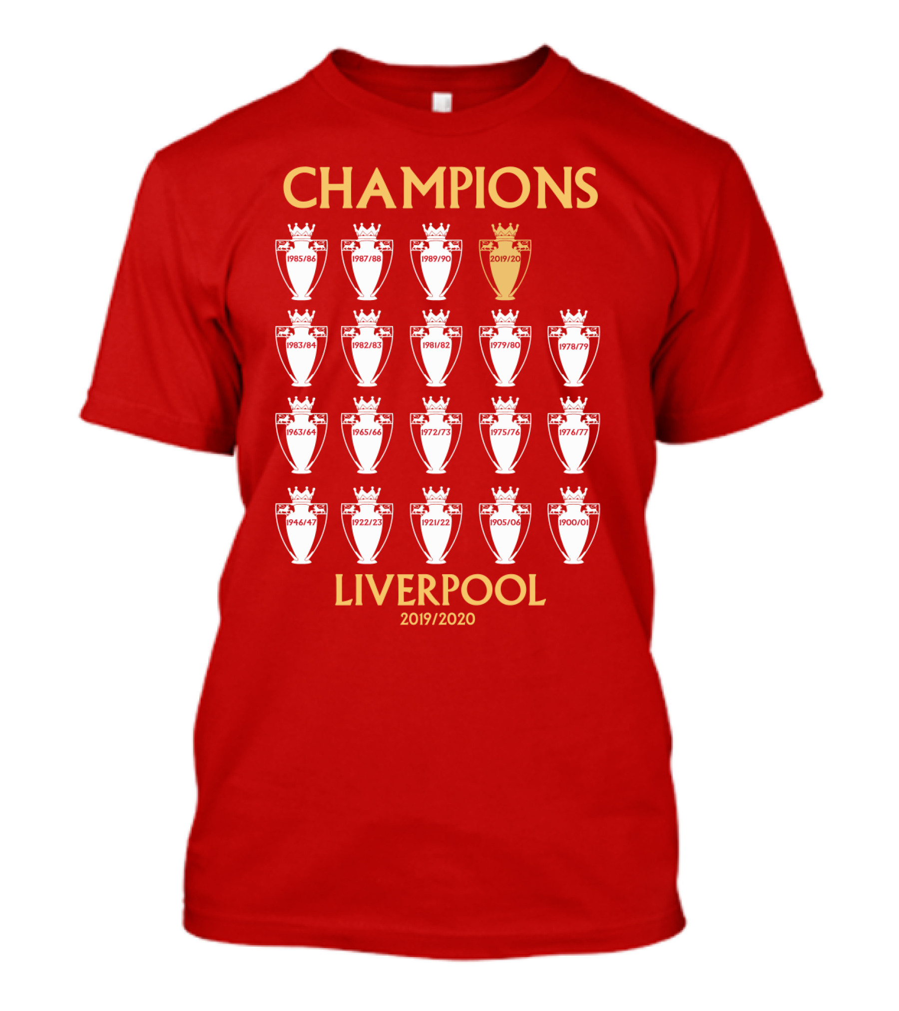 Champions Liverpool 2019/2020 Premier League Titles T-Shirt
